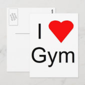 Ik hou van gym briefkaart (Voorkant / Achterkant)