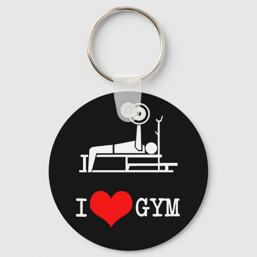 Ik hou van GYM Sleutelhanger (Voorkant)