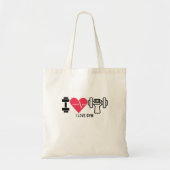 Ik hou van Gym Tote Bag (Voorkant)