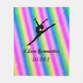IK HOU VAN GYMNASTICS FLEECE BLANKET! (Voorkant)
