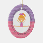 Ik hou van GYMNASTICS kerstversiering Keramisch Ornament (Rechts)