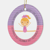 Ik hou van GYMNASTICS kerstversiering Keramisch Ornament (Links)