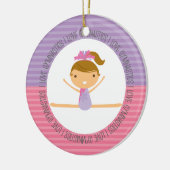 Ik hou van GYMNASTICS kerstversiering Keramisch Ornament (Links)