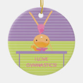 Ik hou van GYMNASTICS kerstversiering Keramisch Ornament (Voorkant)