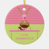 Ik hou van GYMNASTICS kerstversiering Keramisch Ornament (Voorkant)