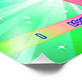 "Ik hou van GYMNASTICS" met Gymnast op Beam Foto Afdruk (Hoek)