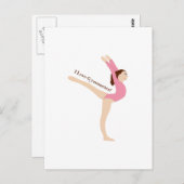 Ik hou van Gymnastiek! Briefkaart (Voorkant / Achterkant)