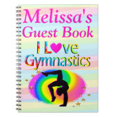 IK HOU VAN GYMNASTIEK GEPERSONALISEERD GASTENBOEK NOTITIEBOEK (Voorkant)