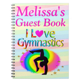 IK HOU VAN GYMNASTIEK GEPERSONALISEERD GASTENBOEK NOTITIEBOEK