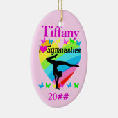 IK HOU VAN GYMNASTIEK GEPERSONALISEERD ORNAMENT (Rechts)