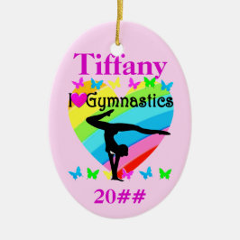  IK HOU VAN GYMNASTIEK GEPERSONALISEERD ORNAMENT