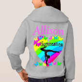 IK HOU VAN GYMNASTIEK GEPERSONALISEERDE HOODIE (Achterkant)
