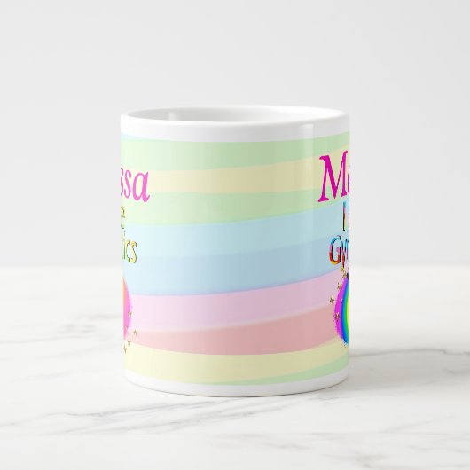  IK HOU VAN GYMNASTIEK GEPERSONALISEERDE MOK (Voorkant)