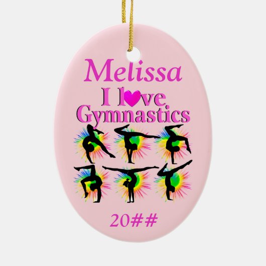 IK HOU VAN GYMNASTIEK ORNAMENT (Achterkant)