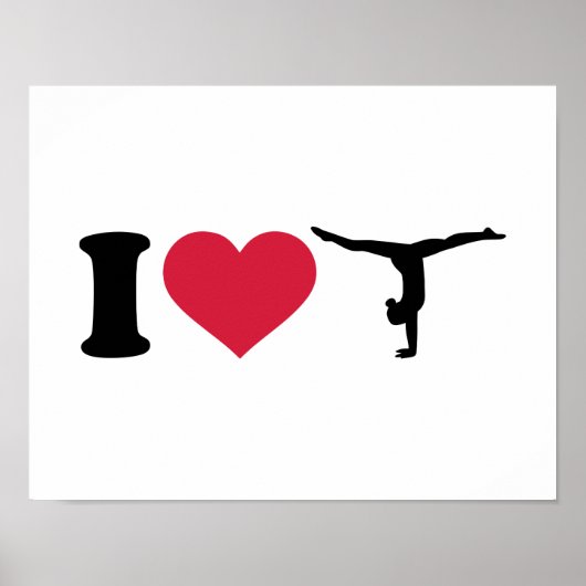 Ik hou van Gymnastiek Poster (Voorkant)