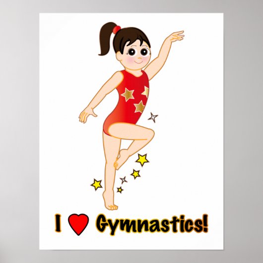 Ik hou van Gymnastiek! Poster (Voorkant)