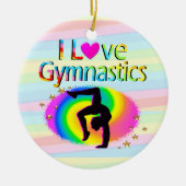 IK HOU VAN GYMNASTIEK REGENBOOG ORNAMENT (Voorkant)