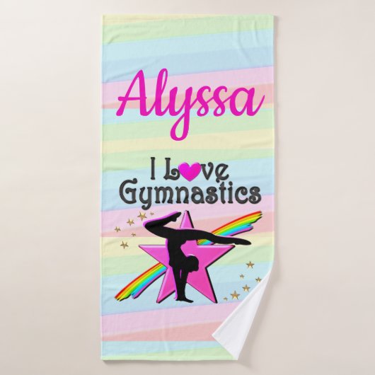 IK HOU VAN GYMNASTIEK SUPER STAR DESIGN BADHANDDOEK (Badhanddoek)