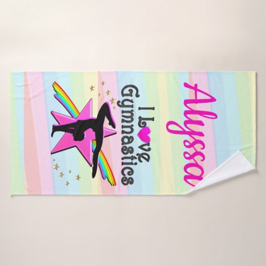 IK HOU VAN GYMNASTIEK SUPER STAR DESIGN BADHANDDOEK (Badhanddoek)