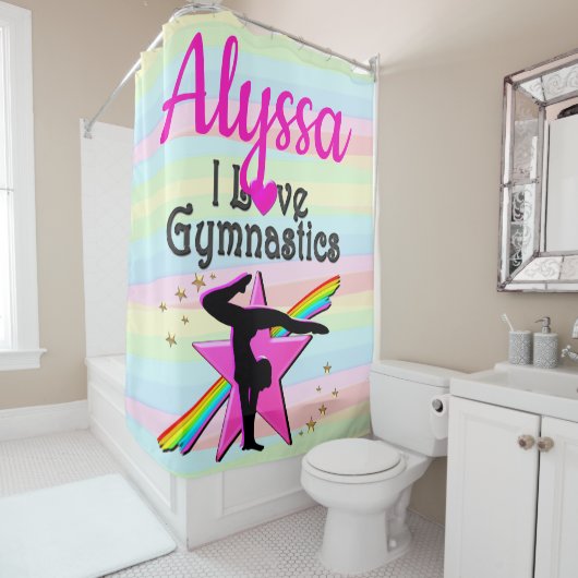 IK HOU VAN GYMNASTIEK SUPER STAR DESIGN DOUCHEGORDIJN (In situ)