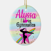 IK HOU VAN GYMNASTIEK SUPER STAR DESIGN KERAMISCH ORNAMENT (Rechts)