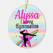 IK HOU VAN GYMNASTIEK SUPER STAR DESIGN KERAMISCH ORNAMENT (Links)