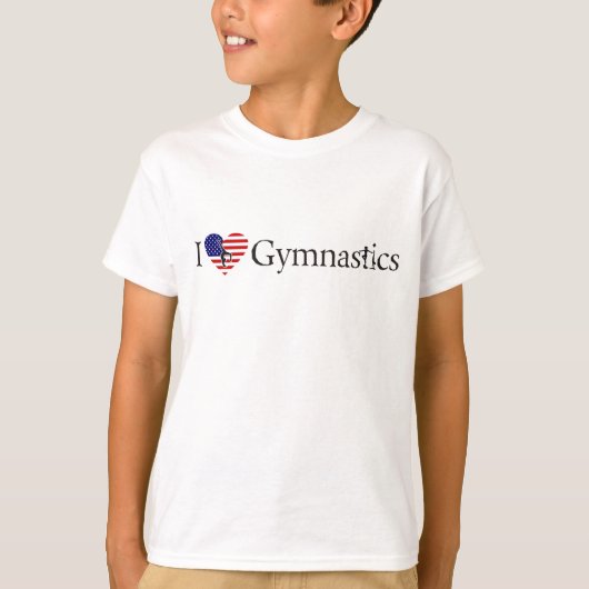 Ik hou van Gymnastiek T-shirt (Voorkant)