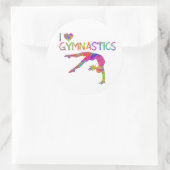 Ik hou van Gymnastiek Tie Dye Shirten Bags Sticker (Tas)