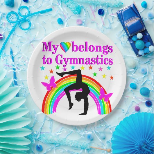 IK HOU VAN GYMNASTIEK VOOR ALTIJD PAPIEREN BORDJE (Feest)