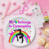 IK HOU VAN GYMNASTIEK VOOR ALTIJD PAPIEREN BORDJE (Feest)