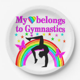 IK HOU VAN GYMNASTIEK VOOR ALTIJD PAPIEREN BORDJE