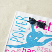 Ik hou van Gymnastiekmeisjes roze, paarse en blauw Strandlaken (In situ)