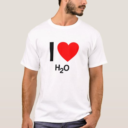 ik hou van h2o t-shirt (Voorkant)