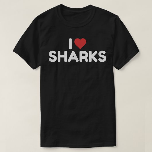 Ik hou van haaien  t-shirt (Design voorkant)