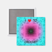 Ik hou van haakmagneet magneet (Voorkant / Achterkant)