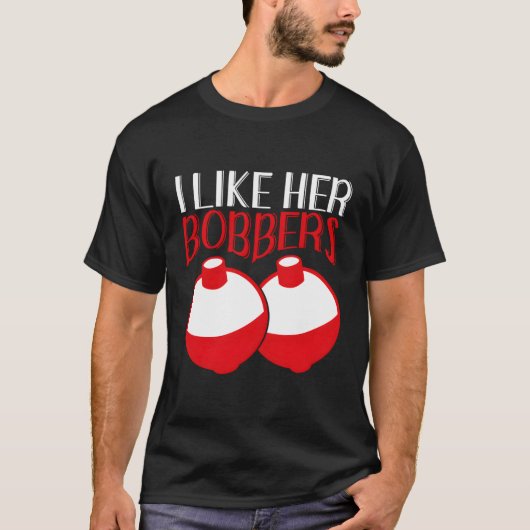 Ik hou van haar Bobbers Shirt Funny Vist Couples G (Voorkant)