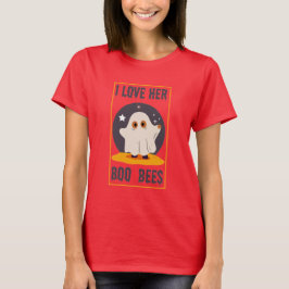 Ik hou van haar boe bijen Halloween T-shirt