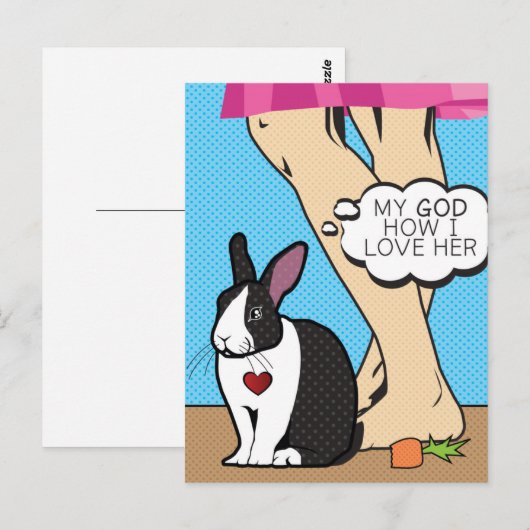 Ik hou van haar briefkaart (Voorkant / Achterkant)