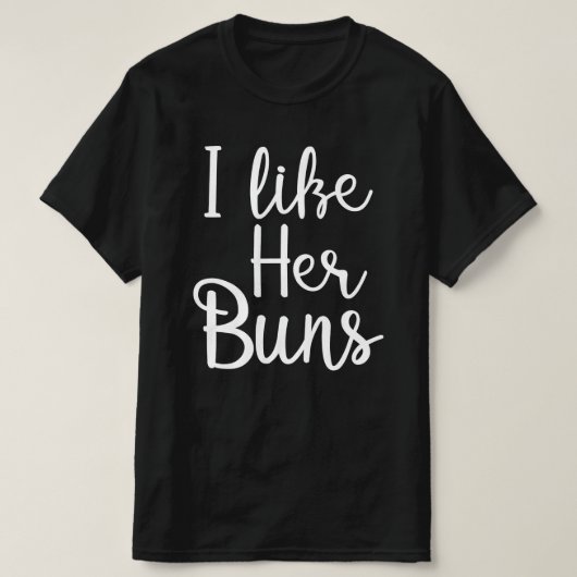Ik hou van haar broodjes grappig paar t-shirt (Design voorkant)
