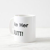Ik hou van haar Butt! - Boyvriend Gifts Ideeën Koffiemok (Voorkant links)