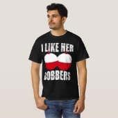 ik hou van haar kappers , grappige visserij t-shirt (Voorkant volledig)