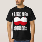 ik hou van haar kappers , grappige visserij t-shirt (Voorkant)