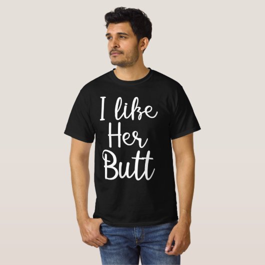 ik hou van haar kont t-shirt (Voorkant volledig)