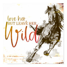 Ik hou van haar, maar laat haar Wild Horse Sketch