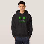 Ik hou van haar Shamrocks St Patrick's Day Couples Hoodie (Voorkant volledig)