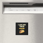 Ik hou van haar Taco Mexicaanse Fiesta koppels Cin Magneet (Insitu (Vaatwasser))