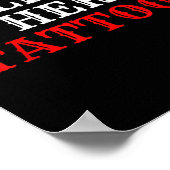 Ik hou van haar Tattoos paar inkt Tattoo liefhebbe Poster (Hoek)