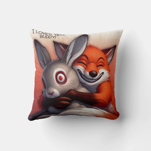 Ik hou van haar, vriend! kussen (Achterkant)