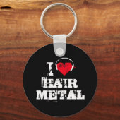 Ik hou van haarmetaal sleutelhanger (Voorkant)