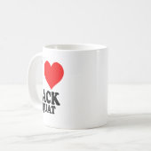 Ik hou van Hack Squat  Koffiemok (Voorkant links)